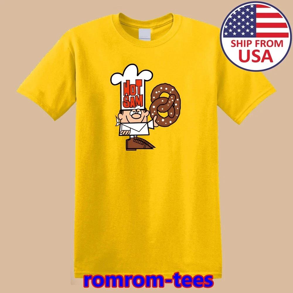 Hot Sam Pretzels Men s Yellow Size S-5XL 4XL