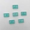 Natural Aqua Chalcedony Rectangle Cabochon Loose Gemstone 6 Pcs 10*14 MM 50 CT For Jewelry Making