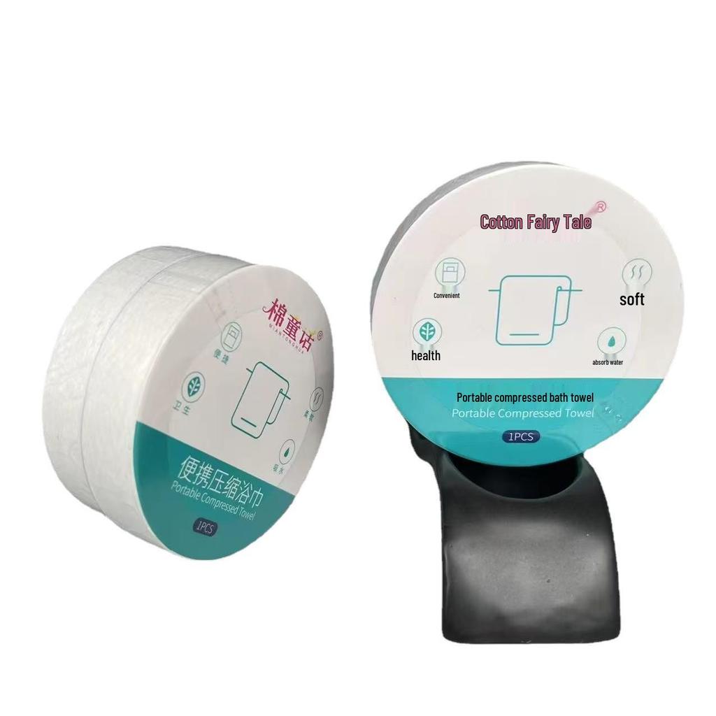 Extra Thick Disposable Compressed Bath Towel - Large Size, Individually Packaged for Travel & Hotel Use