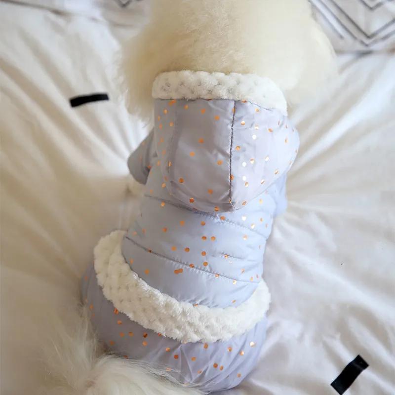 

Winter Dog Clothes Hoody Jumpsuit Coat Puppy Small Dog Costume Yorkie Pomeranian Poodle Bichon Schnauzer Pet Clothing Apparel 8 синій