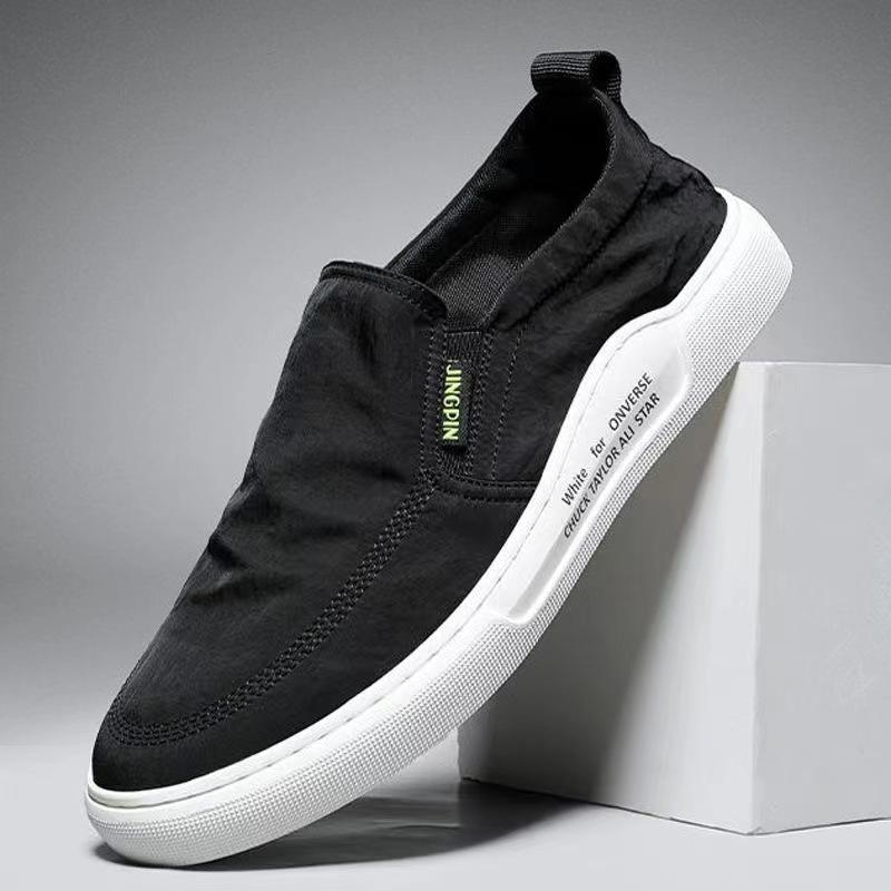 

Casual shoes men s versatile spring lazy shoes soft sole one pedal cloth shoes canvas loafers tide 44