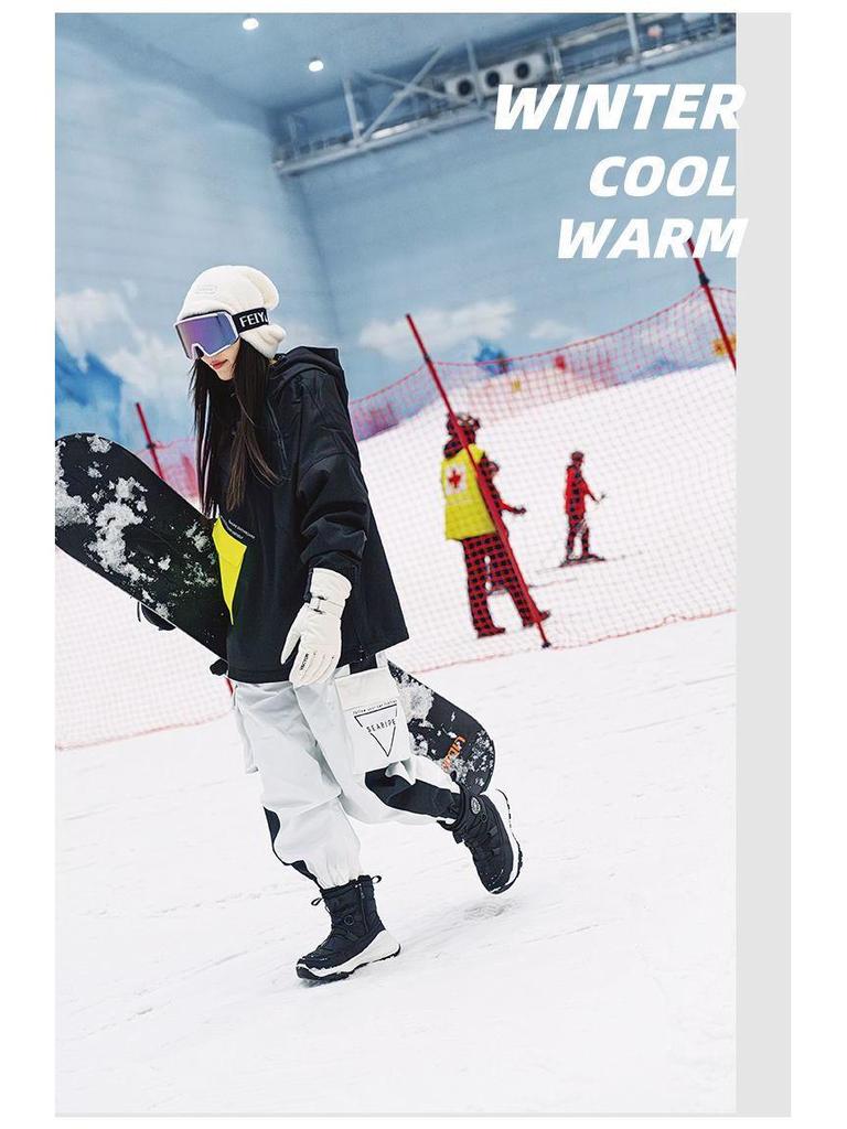 -40° Cold-Proof Women's Cotton Winter Boots: Warm, Short Tube, Thick-Soled, Non-Slip, Waterproof Outdoor Snow Footwear.