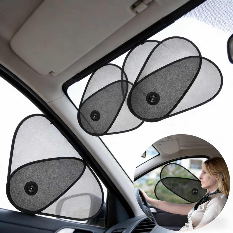 Car Side Window Sunshade Rotatable Adjustable Summer Sun Protection Heat Insulation UV Protection Car Sunshade Board Accessories