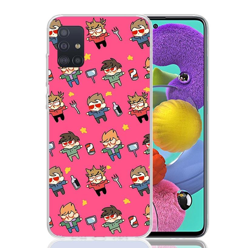 Anime Cartoon Eddsworld Phone Case for Samsung Galaxy A52 A51 A50S A12 A22 A32 A72 A10S A30S A31 A71 Note 20 Ultra 10 Plus S10 G