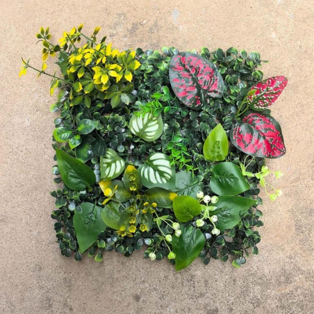 UV Protection Artificial Plant Wall Panel DIY Artificial Fern Grass Privacy Screen