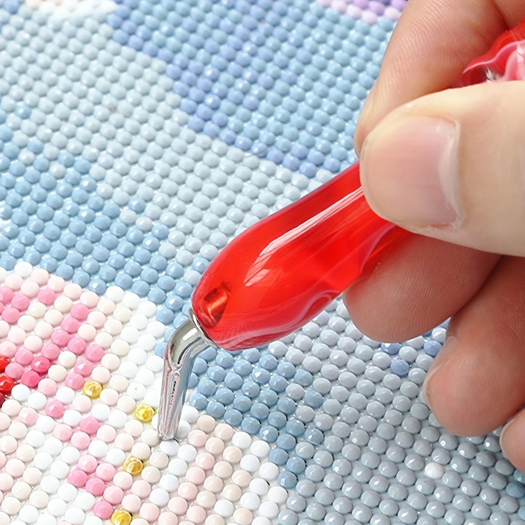 1 Stück Diamond Painting Beleuchteter Punktbohrer Quadratisch/Rund DIY Tragbares Diamond Painting Zeichenwerkzeug