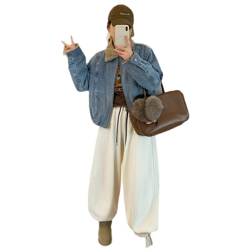 Sijiqing Yangyang Women's American Retro Denim Jacket - 2026 Autumn/Winter Collection