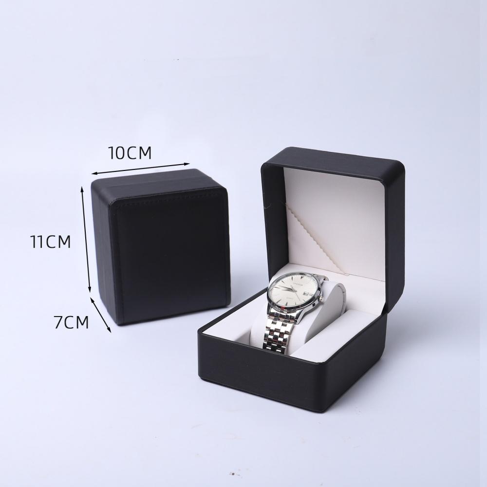 Fashion Watch Box for Women Men Single Wristwatch Gift Box PU Leather Watch Display Holder Case Jewelry Accessories