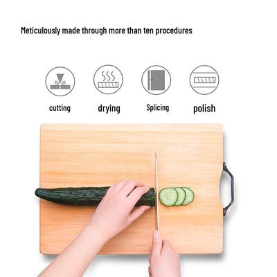 Jiemengzhe Natural Bamboo Double-Sided Cutting Board