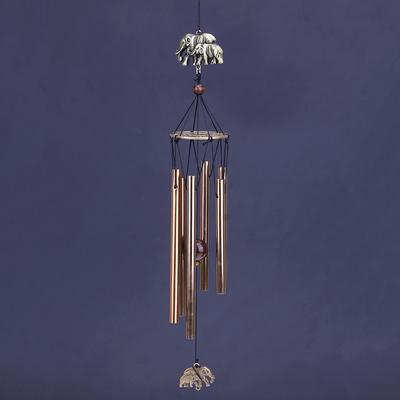 6 Tubes Wind Chimes Bells Decor Home Living Props Hanging Wind Chime Mascot Swing Wind Chimes Bells Pendant for Balcony Outdoor