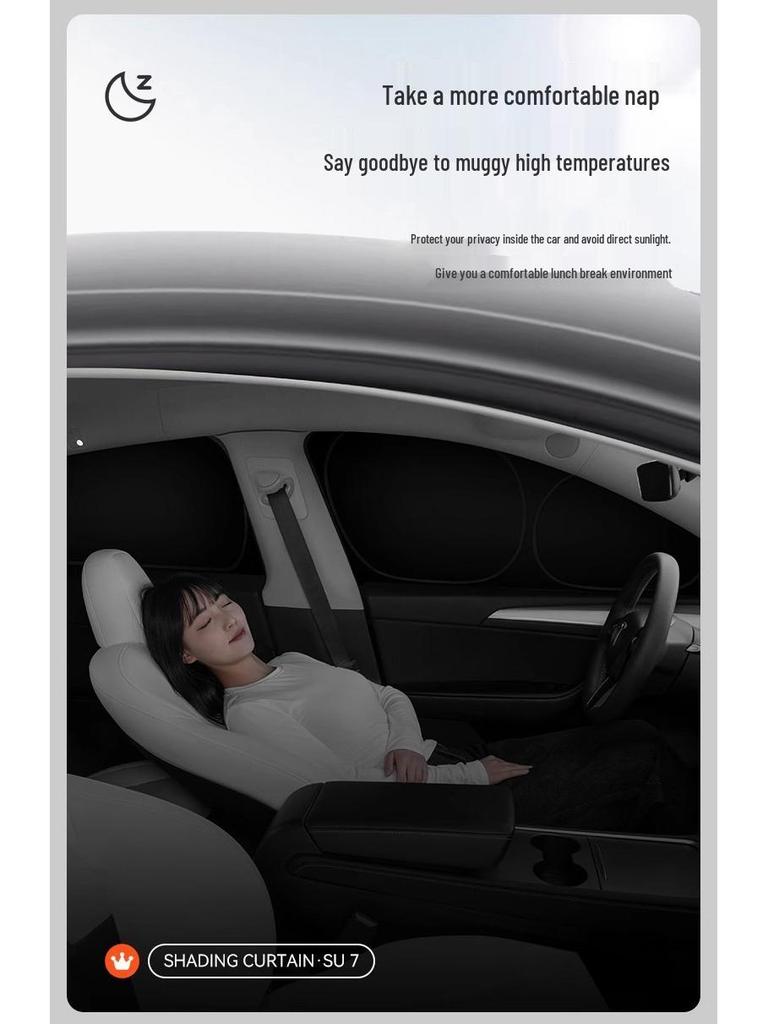 Xiaomi SU7/YU7 Car Window Sunshade for Privacy & Sun Protection