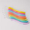 8Pcs Ergonomic Crochet Hook for Beginner Crochet Hobbyist,8 Size Long Handle Crochet Hook Needle 2.5mm-6mm  (4/0-10/0MM)