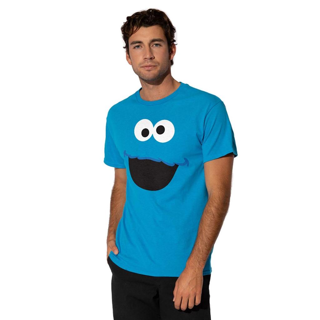 Sesame Street Mens Cookie Monster Face T-Shirt