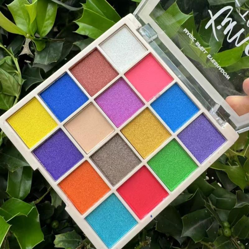 Xibei June 1 Stage Makeup: 12-Color Student Eyeshadow Palette with Pearlescent and Glitter Finish