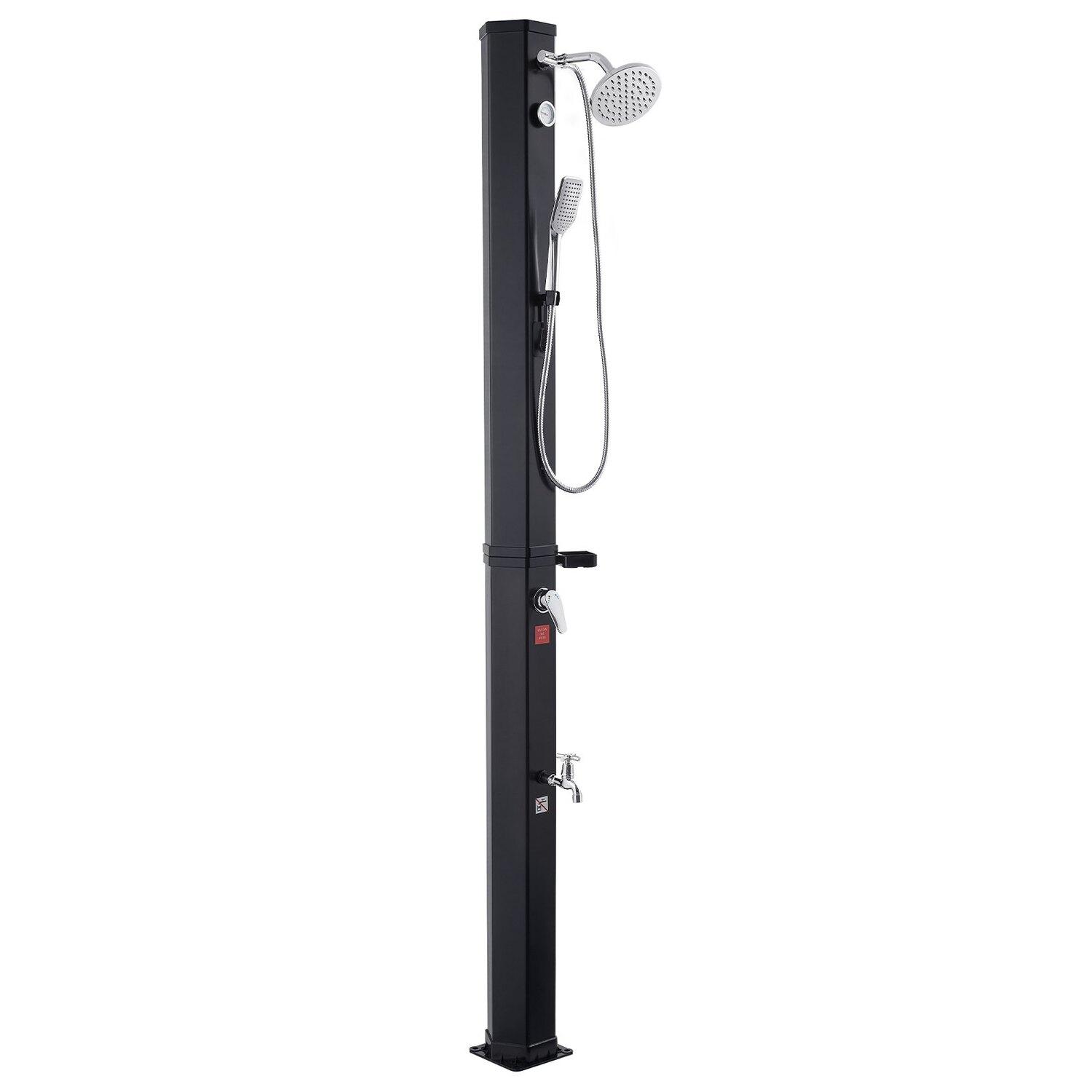 40L Solar Heated Shower, 205cm Showerhead