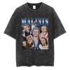 Vintage Washed Ilia Malinin World Champion Graphic T Shirt Mens High Quality Fashion Cotton Short Sleeve Tshirt Yk Streetwear