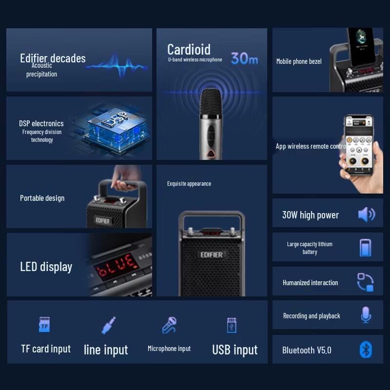 Edifier PP205S Portable Karaoke Bluetooth Speaker