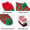 Festival Weihnachtselfen Stiefel Gestreifte Oberschenkelhohe Strümpfe für Damen Feiertags-Cosplay-Kostüm Über das Knie Lange Socken