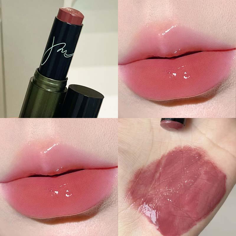 Ceramic Glow Essence Multi-Stick: Moisturizing, Hydrating Clear Lipstick & Cheek Blush for Yellow Skin with Watery Mirror Finish.