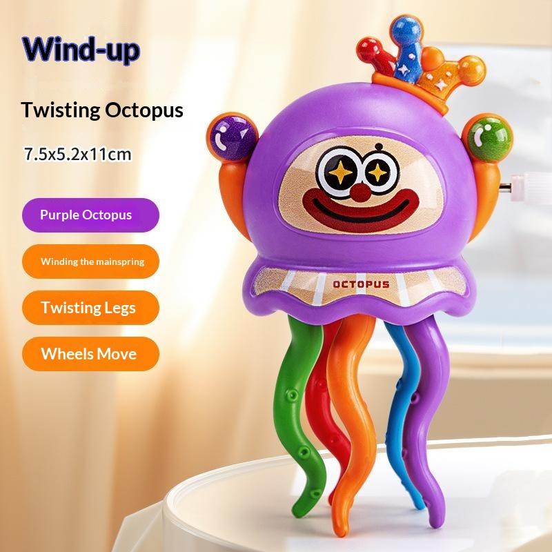 Wind Up Dancing Octopus Toy With Cute Cartoon Face And Colorful Tentacles Perfect For Toddlers Kids Birthday Gifts Daily Play