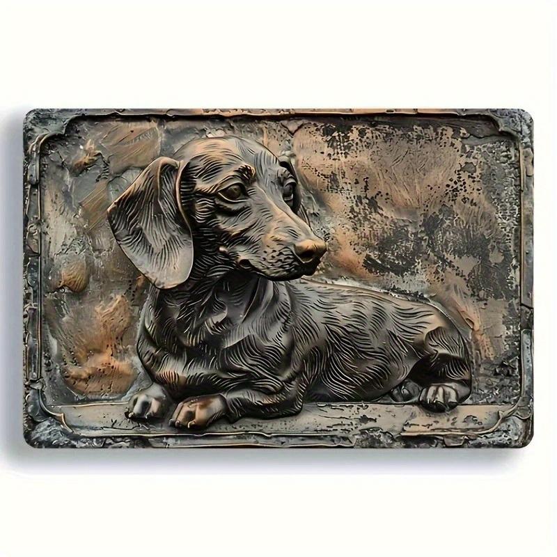 

2d Flat 20*20cm, Vintage Wooden Sign, Dachshund Dog Wall Art, Wall Decoration, Wall Art Decorative Plaque, for Home, Kitchen, Garden, Bedroom, Bar. 30*20cm