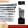10-Piece Nylon Bristle Paint Brush Set for Watercolor, Oil, Acrylic, and Ink Wash Art