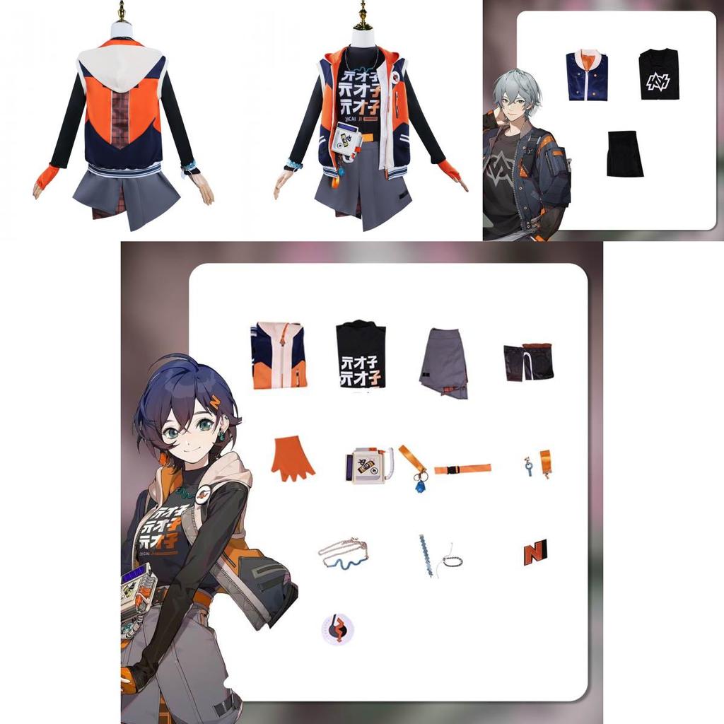 High-quality Polyester Anime Game Cosplay Costume Set