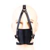 Aisile Adult Black Harness Anti-Vomiting Silicone Mouth Gag