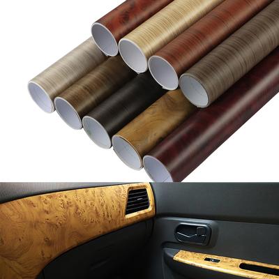 Wood Grain PVC Sticker 30*100cm Wood Texture Film Styling Wrap Wrapping Interior Decoration Wood Vinyl Sticker Car Accessories