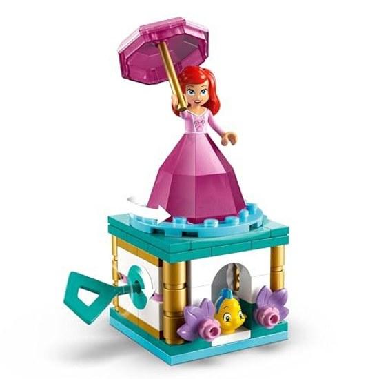 LEGO Disney Princess Spinning Ariel Toy Block Educational Girls Boys Children 5 Years 6 7 8 Goods Pretend Play Role 43259