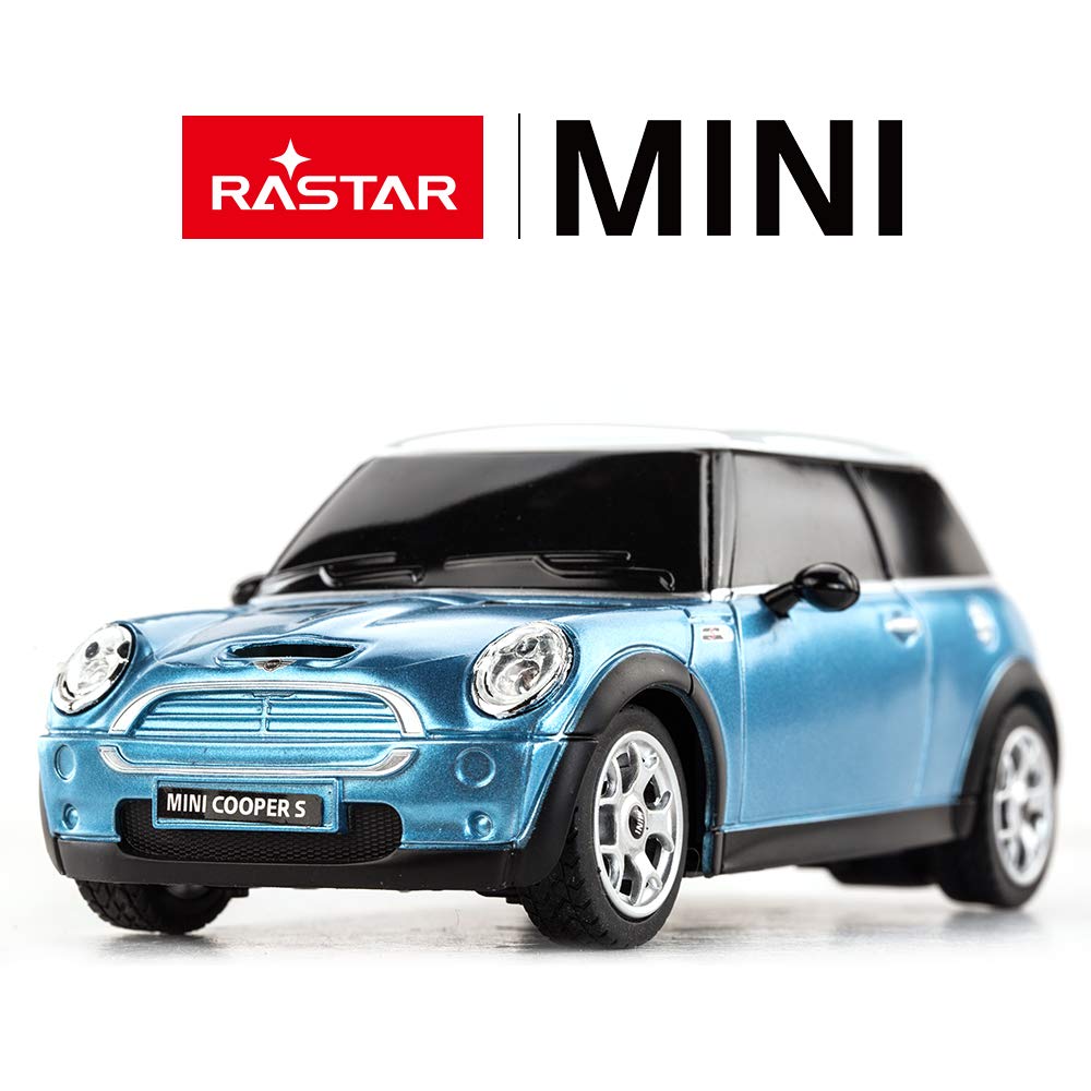 RASTAR Mini Cooper S Auto na dálkové ovládání pro Mini Hračku Modré 1/24 Děti, 124 Auto,