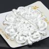 Women's Fashion Rhinestone Flower Brooch Lapel Pin B865