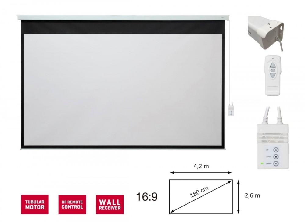 

Fonestar PPEL-16180-FA - Electric projection screen 16:9, 180 diagonal, remote control, Fonestar білий
