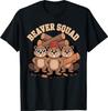 Beaver Squad Sunglasses Lumberjack Woods Group Team T-Shirt