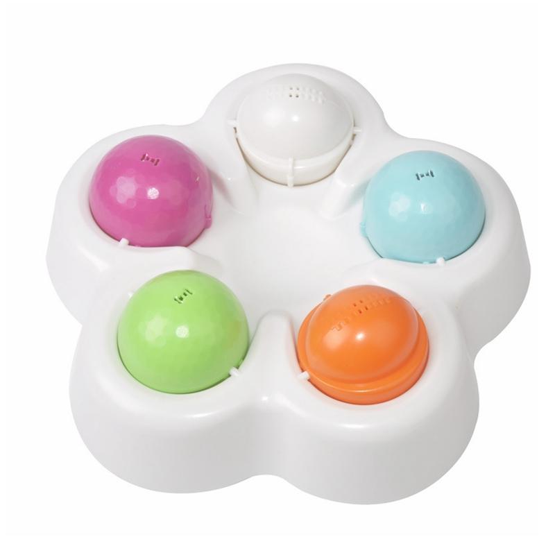 

Stable Rotatable Base Interactive Dog Puzzle Game Toy Pet Treat Dispenser Dog IQ Training Smart Slow Feeder Toys белый