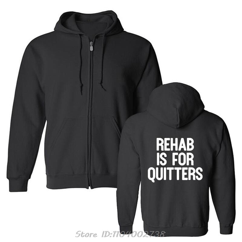 Funny Rehabilition Wine Beer Rehab Is For Quitters Hoodie Style Shirts Men Clothing Pullover Sweatshirt Harajuku Oversized Hoody