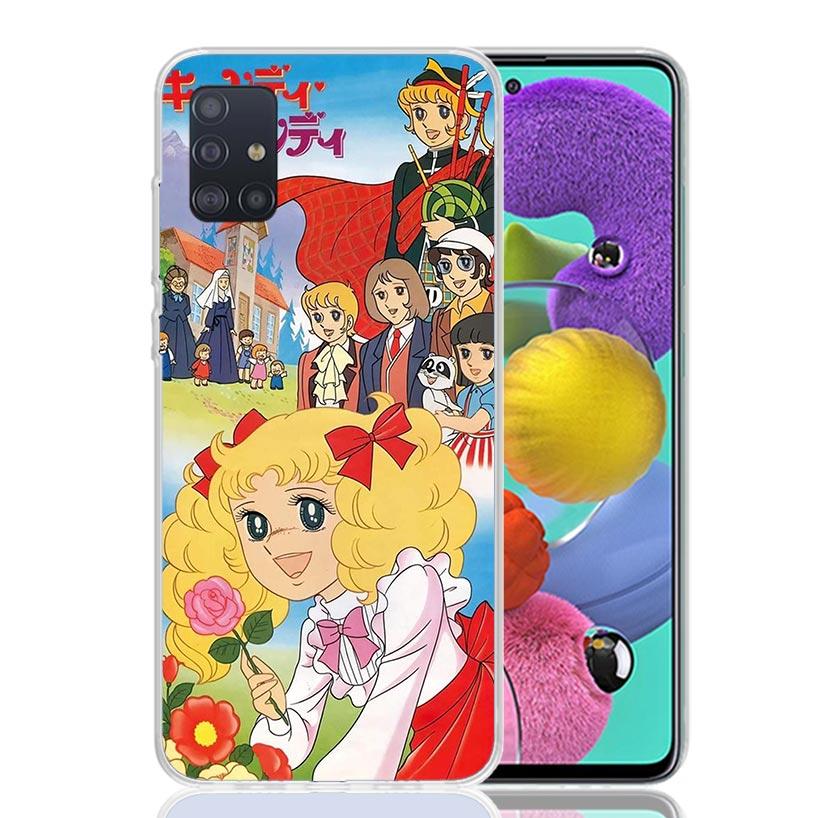 Anime Candy Phone Case For Samsung Galaxy A52 A32 A22 A12 A02S A50S A30S A51 A31 AA71 Note 20 Ultra 10 S10 Plus Galaxy A51 A71 A