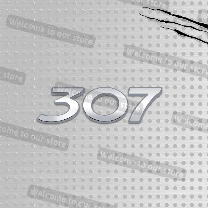 3D Metal Car Styling For 107 206 207 208 301 307 308 Emblem Decals Rear Trunk Body Badge Accessories