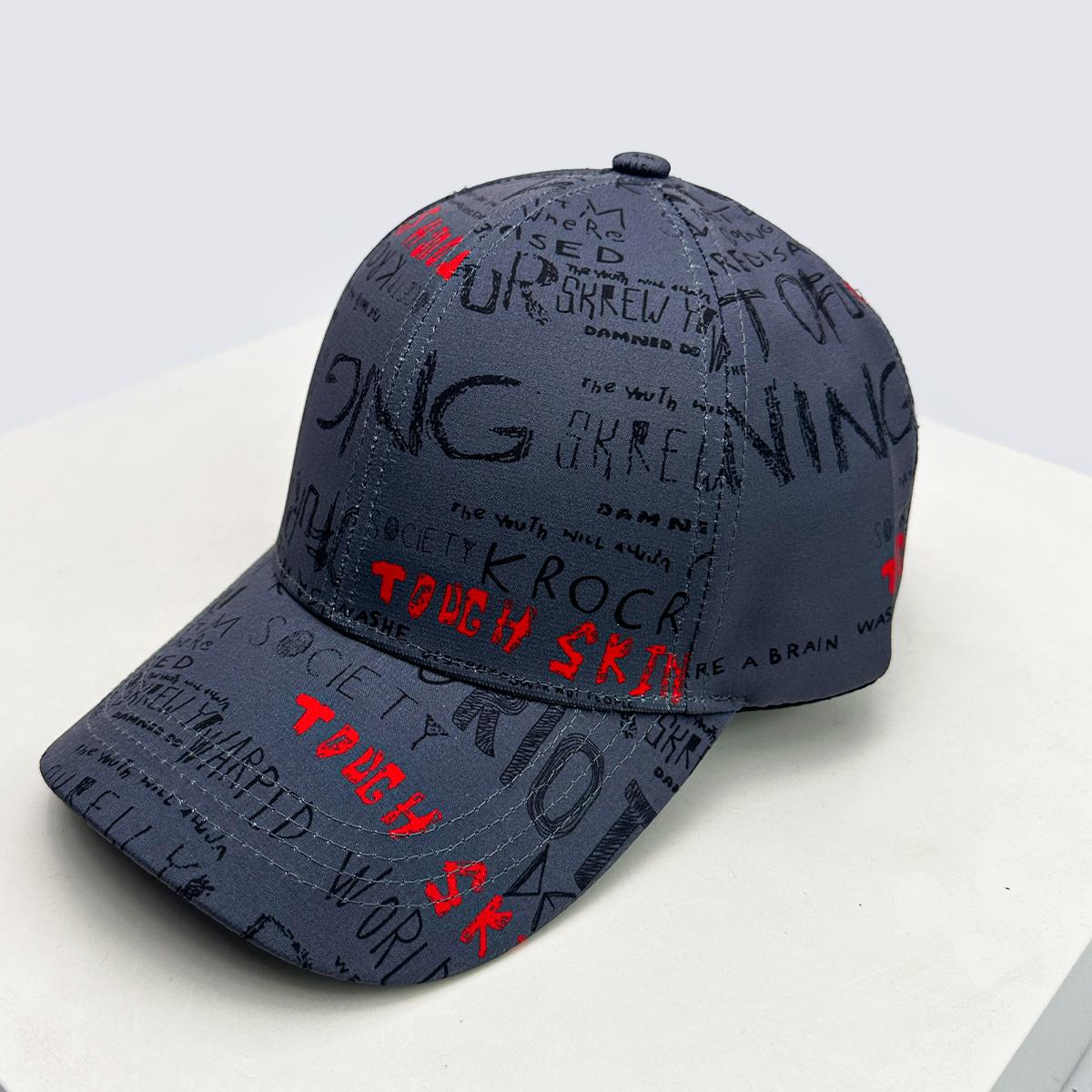 

New Unisex Hardtop Graffiti Letters Baseball Hats Breathable Personal Sunshade Hip Hop Peaked Caps Fashion Ins Versatile Street 52-60cm