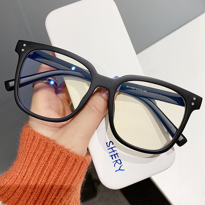 

Tr90 квадратные анти-синие очки, женское простое лицо можно сочетать с очками Degree оправа 1122