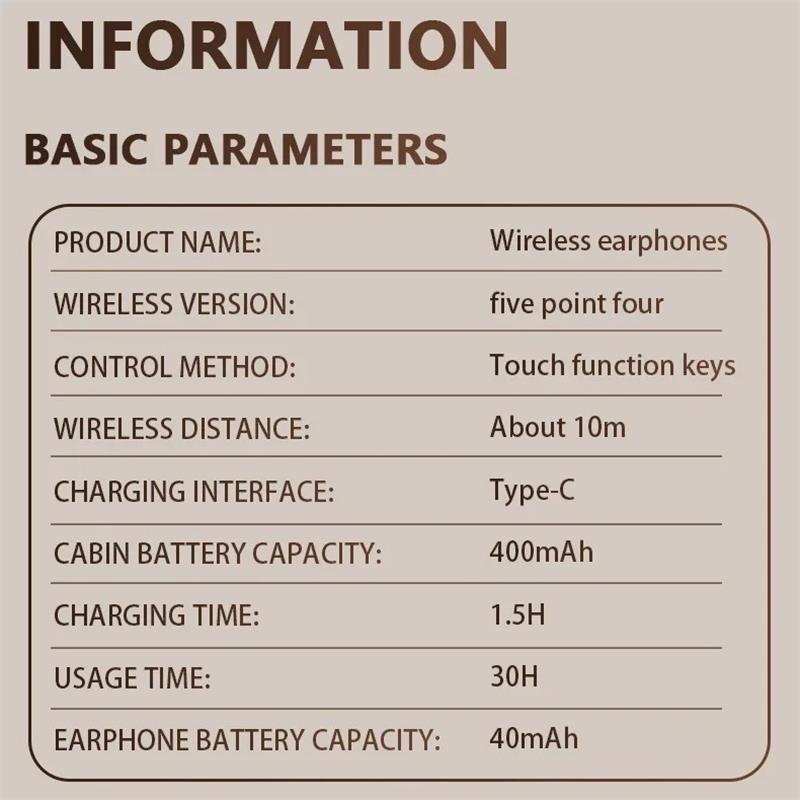 Lenovo TA320 OWS Bluetooth 5.4 Drahtlose Kopfhörer TWS In-Ear 400mAh Akku Überwältigender Surround-Sound Ergonomisch Designte Kopfhörer