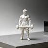 Fitness Ornament 3D Printed Muscle Man Ornament, Fitness-Themed Sculpture for Bodybuilders, Iron Master Statue Sports Figure Weightlifting Home Office