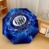 West Bromwich Albion FC Automatic 3‑Fold Umbrella 8‑Rib Windproof Folding Umbrella Sun Rain Protection For Outdoor Travel Daily Use