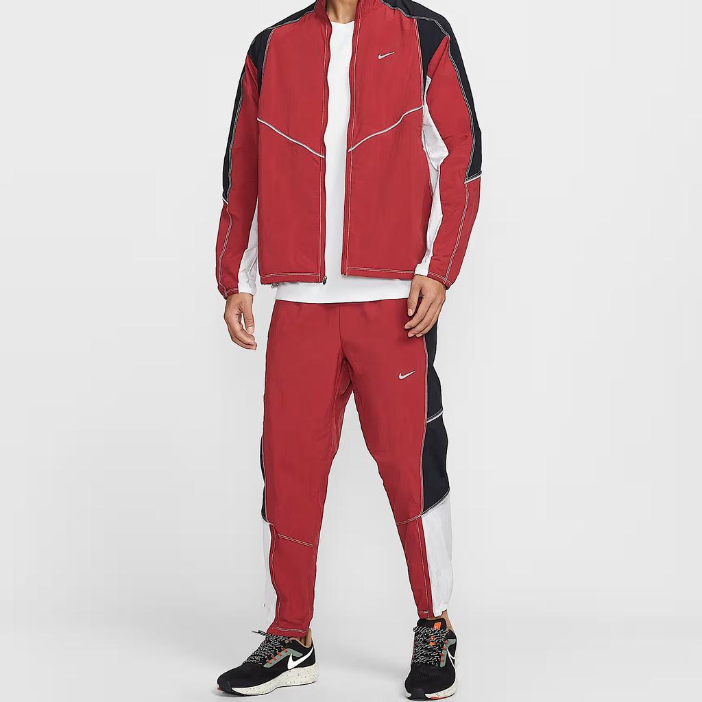 Nike Spodnie Casualowe Męskie z Blokami Kolorów i Koronkowym Sznurowaniem, Średnio Stanu IF2033-613