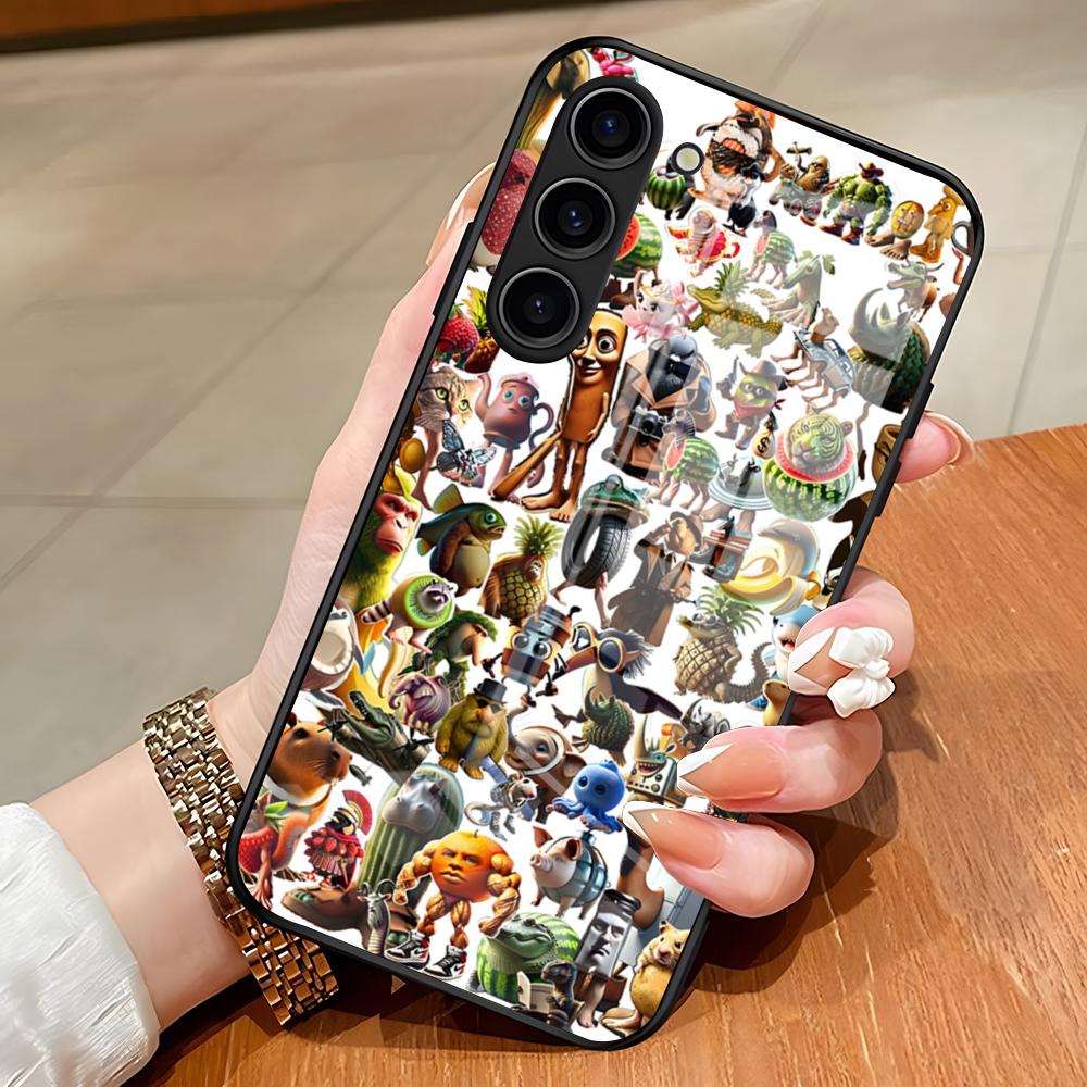 Animals Italian Brainrot Phone Case For Samsung S26 S25 Edge Ultra S23 S22 S21 S20 Ultra Plus S24 Fe A54 A53 A25 Glass Cover