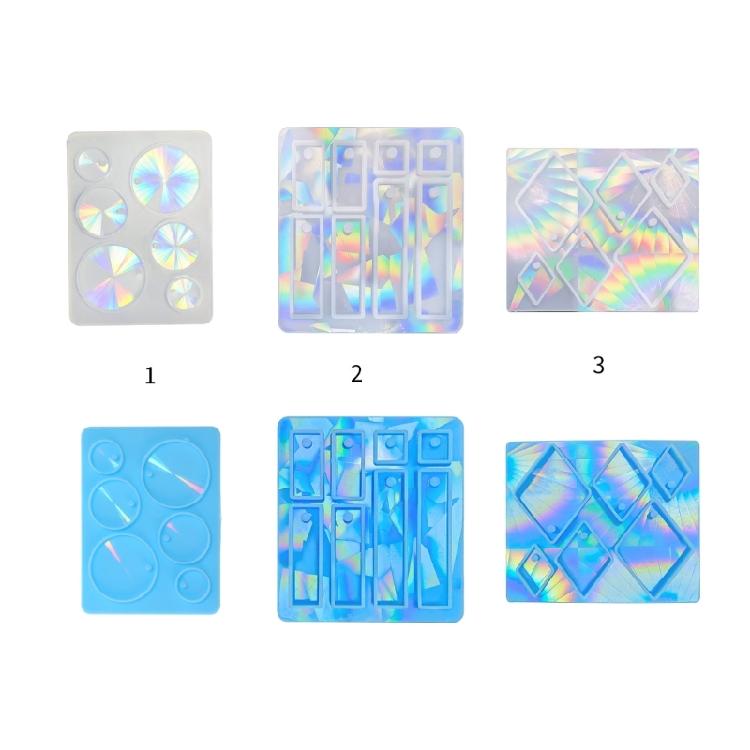 Silicone Mold for Epoxy Casting DIY Craft Rhombus Pendant Decoration Mold Tool