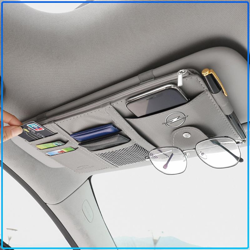 Car Sun Visor Point Type Multi-function Storage Bag For Opel crosa d astra h insignia astra j zafira b mokkaastra vivaro astra g