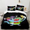 3PCS Oggy Bedding Set Printed Duvet Cover Closure Includes 1 Duvet Cover & 2 Pillowcases for All Seasons Bedroom Decor