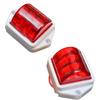 2PCS Red LED Side Marker Clearance Lights 2×2 Inch 24V for Trailer RV Truck Van Boat | Waterproof Universal Fit