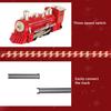 Kids Electric Train Toy Kit with Track Accessories Toddlers Educational DIY Track Building Christmas Mini Classical Train Toy with Light Music